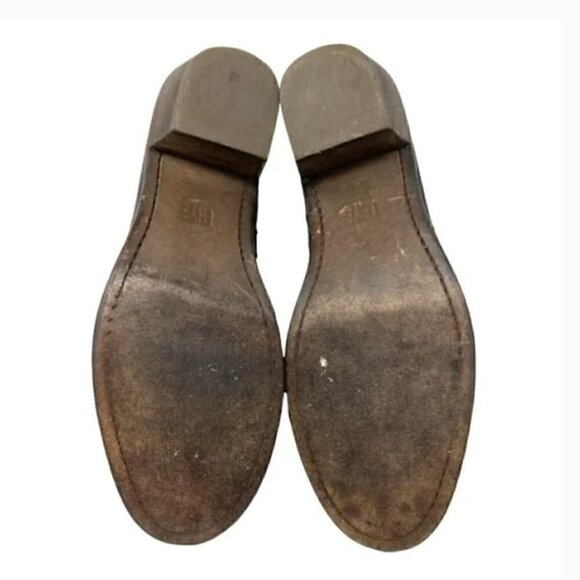 Frye Alton Chelsea Black Leather Zip Ankle Boots - Size 8 - Picture 7 of 9